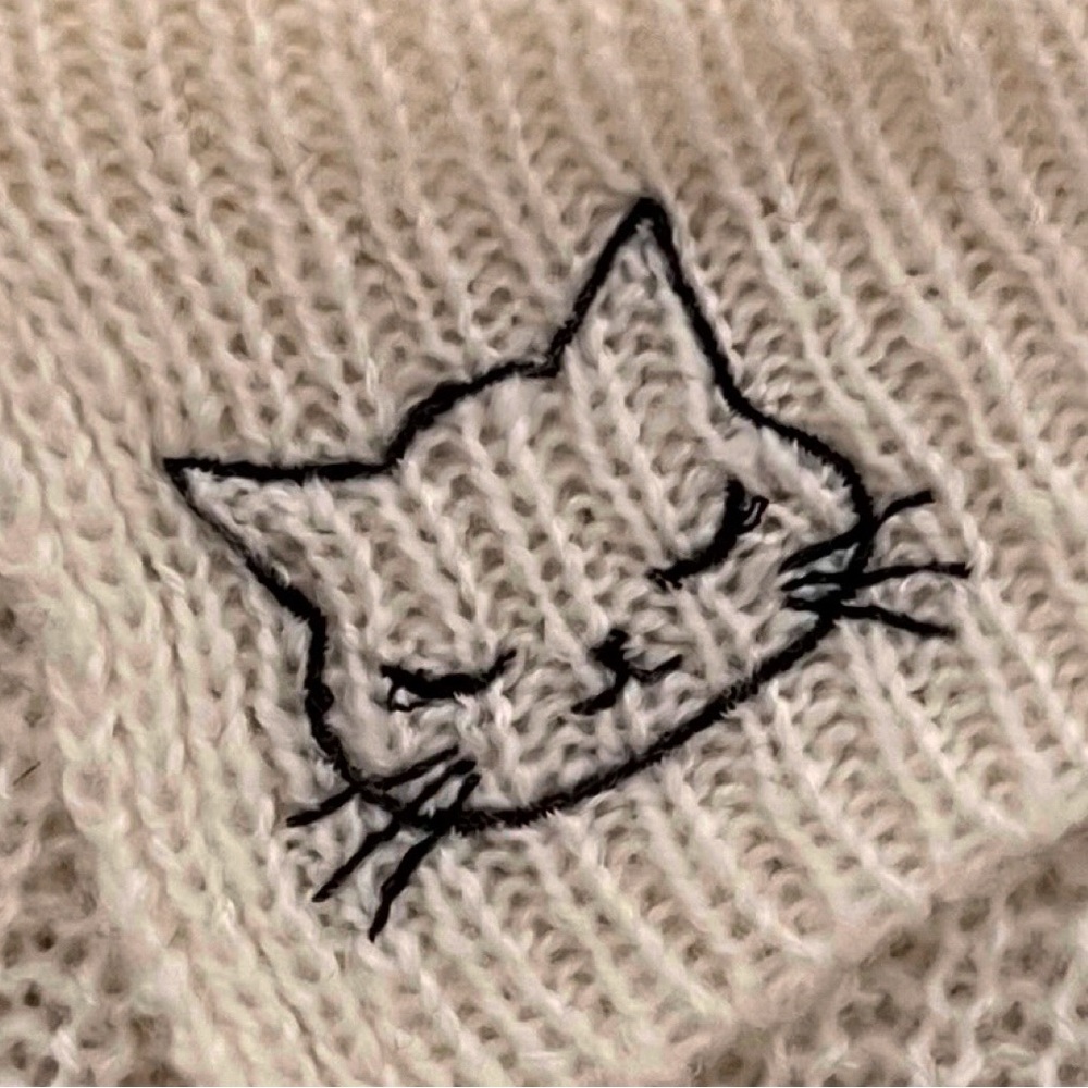 Secret Honey Otome Girly Kei Jirai Coquette Lolita Harajuku Gyaru Cream Sweater - Picture 12 of 13